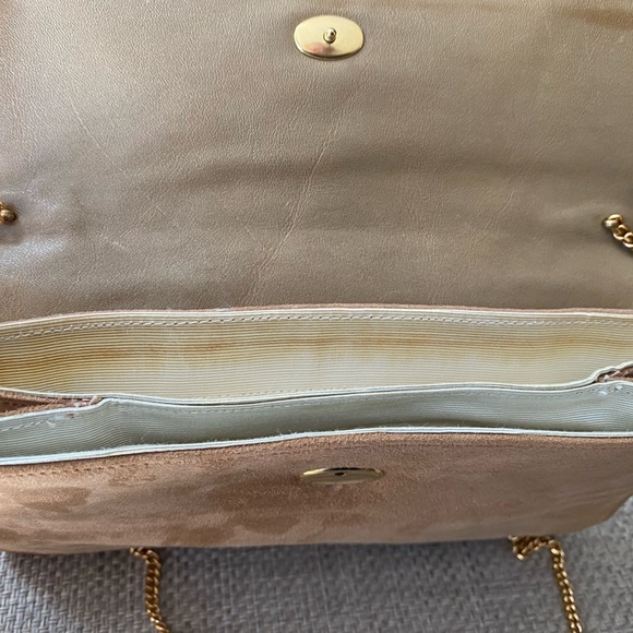 EUC Beautiful Vintage Suede Clutch Purse - Picture 6 of 11